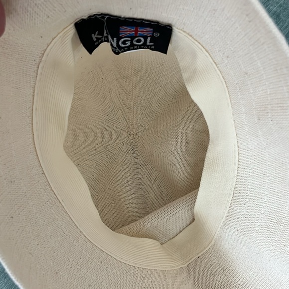 Kangol Cream Cotton Linen Look Bucket Hat - Picture 5 of 7
